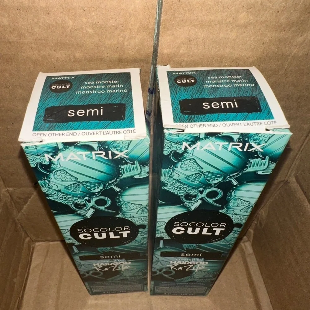 Matrix SoColor Cult Semi Hair‎ Color Sea Monster Hairgod Zito Teal fashion
